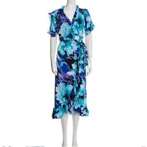 MISA LOS ANGELES Floral Print Midi Length Dress Medium